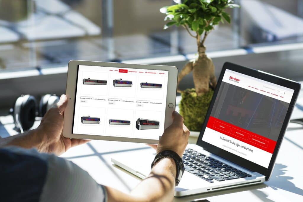 Mehrsprachige Website für marktführenden Anbieter von Maschinen und Sägesystemen