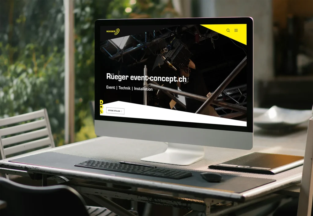 Viele Seiten, ein Konzept – die neue Website von Rüeger event‑concept.ch